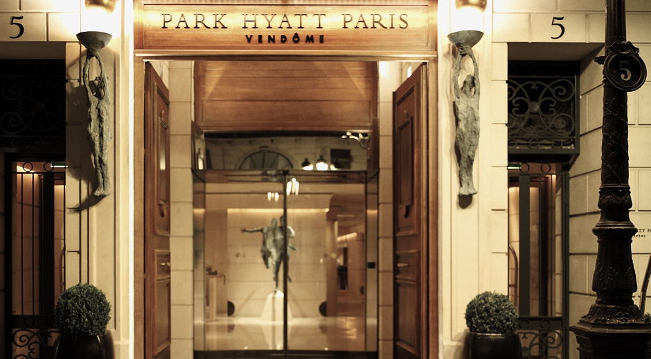 Entrance to Park Hyatt Paris Vendome on Hello Lovely Studio